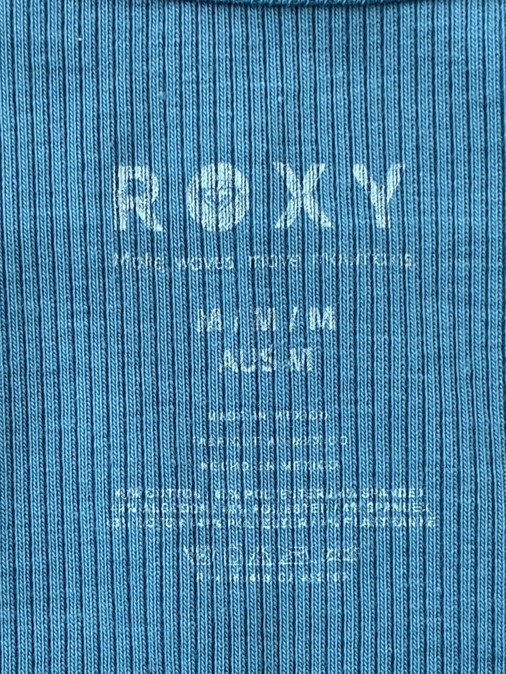 Roxy Women's Enjoy Sunshine Sleeveless Wanderer Tank Top Captain Blue Medium NWT - Picture 6 of 7
